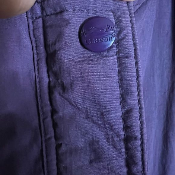 Vintage L.L. Bean Purple Winter Jacket with Retractable Hood - Picture 9 of 9